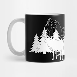 Deer Mountain Forest Hiking Mug